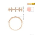 thumbnail image 4 of ANGARA Natural 0.04 Ct. Diamond Vintage Inspired Wedding Band Ring in 14K Rose Gold for Women (Ring Size: 12), 4 of 9