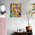 thumbnail image 3 of Sikiie Colorful Plastic Blocks Pattern Print Canvas Decorative Hanging Painting, Anti-shrinkage Hanging Frame, Suitable for Home, Office Wall Decorations, 3 of 6