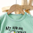 thumbnail image 4 of Nwiuh Premium Cotton Toddler Boy Short Sleeve T-Shirt & Shorts Set Summer Outfits Clothes Green for Size 18-24 Months, 4 of 5