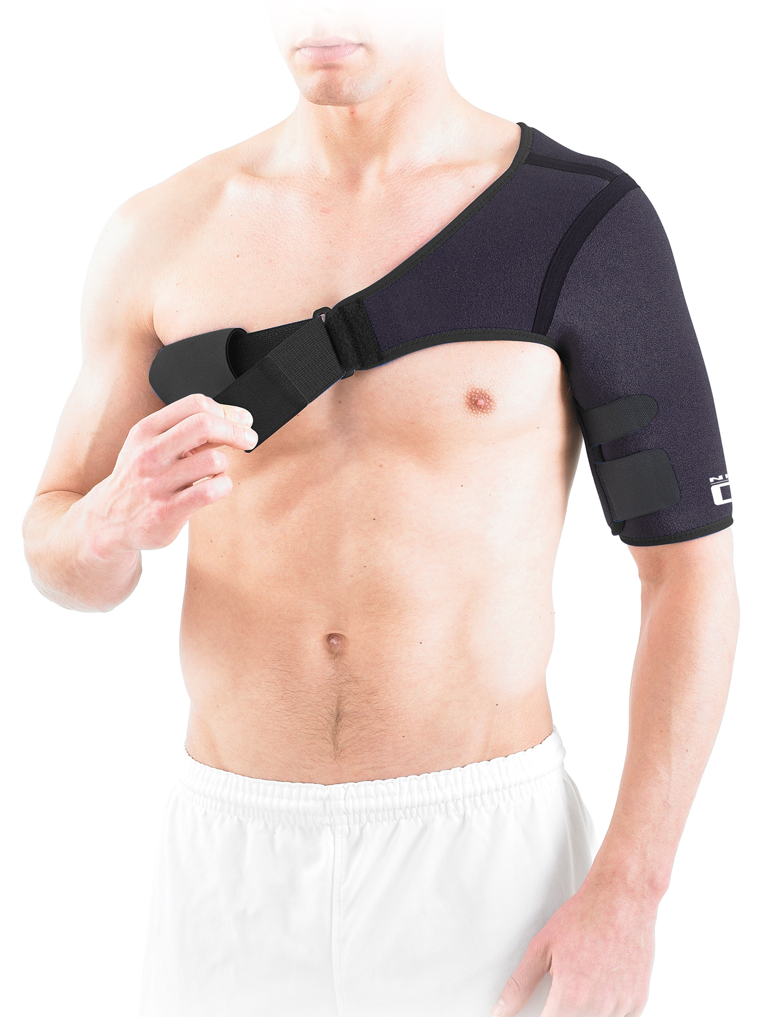 NEO G EASY-FIT ADJUSTABLE NEOPRENE SHOULDER SUPPORT BRACE, ONE SIZE FSA/HSA ELIGIBLE