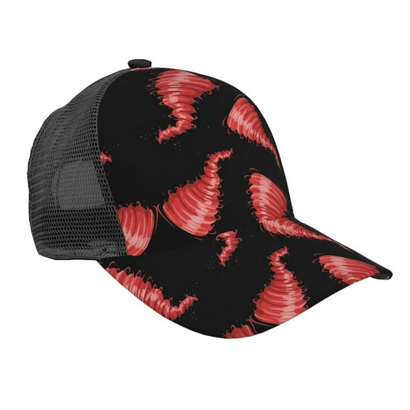 Men Women Tornado Adjustable Trucker Hat Lightweight Mesh Back Baseball Cap One Size