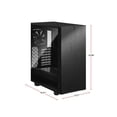 thumbnail image 6 of Fractal Design Define 7 Compact Black Brushed Aluminum/Steel ATX Compact Silent Dark Tinted Tempered Glass Window Mid Tower Computer Case, 6 of 20