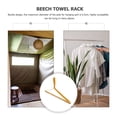 thumbnail image 2 of PENIKOKO Sturdy Wooden Camping Clothes Hanger Chocolate Color Practical Closet Clothes Storage, 2 of 8