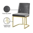 thumbnail image 4 of Pemberly Row Contemporary Gray Velvet Dining Chair (Set of 2), 4 of 4