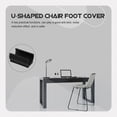 thumbnail image 4 of ABPETE chair leg floor protectors,25Pcs Plastic Chair Foot U Shaped Floor Glides Tubing Caps Cover Chair Feet Pads Furniture Foot Rectangle Non-Slip Chairs Leg Tip Protectors(22MM), 4 of 15