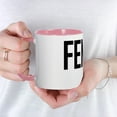 thumbnail image 5 of CafePress - Feminist AF Mug - 11 oz Ceramic Mug - Novelty Coffee Tea Cup, 5 of 6