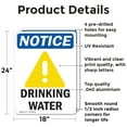 thumbnail image 2 of (2 Pack) Drinking Water OSHA Notice Sign 18 Inch X 24 Inch Indoor / Outdoor Rust-Free Aluminum Metal Signs for Workplace, Workshop, and Construction Site, Made in the USA, 2 of 8