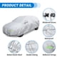 thumbnail image 5 of Cubierta de coche impermeable Unique Bargains con correas a prueba de viento, universal para coches SUV 170T tono plateado 189"x75"x71", 5 of 7