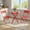 New red, variant on Collapsible 3-Piece Metal Patio Bistro Set – No Assembly, Space-Saving Outdoor Table & 2 Chairs, Sturdy Collapsible Garden Furniture for Balcony, Porch, or Yard, Easy Storage – Old Black