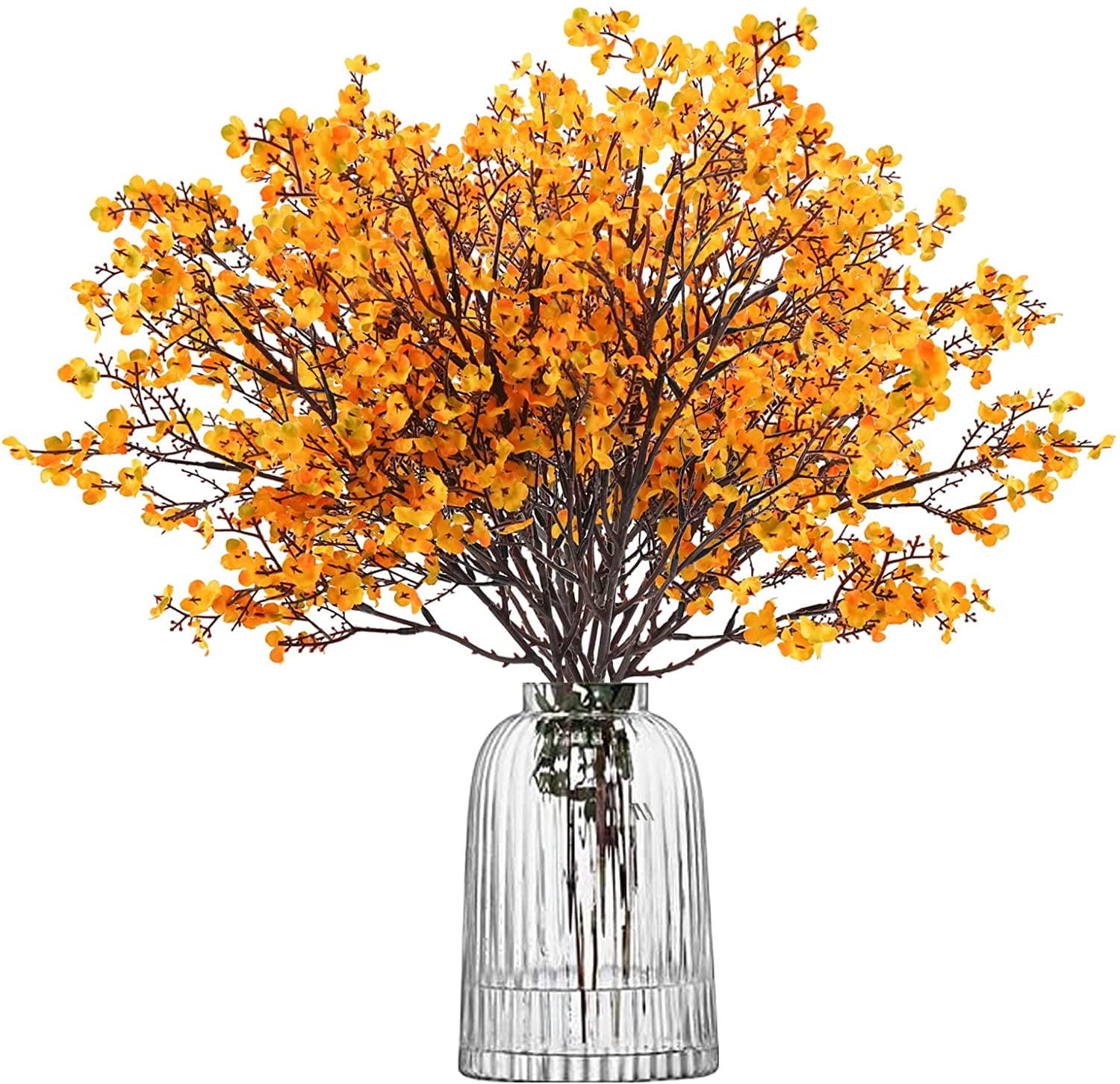 GRNSHTS 6 Pcs Babys Breath Artificial Flowers Bulk Fake Silk Flowers