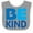 Heather and White, variant on Inktastic Be Kind Logo in Blue Boys or Girls Baby Bib