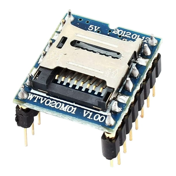 Módulo de voz WTV020-SD Módulo de voz WTV020-SD compatible con tarjeta de memoria de 32M-1GB módulo de voz de consola de juegos