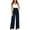 Dark Blue, variant on Yuanlook Women's Dress Pants Business Work Casual Wide Leg Pants with Pockets High Waist Adjustable Knot Loose Casual Trousers