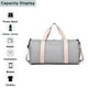 thumbnail image 3 of Bolsa de gimnasio, bolsa de lona sencilla de moda, bolsa de lona pequeña para mujer, bolsa de viaje, bolsa deportiva, bolsas de fin de semana, 3 of 5