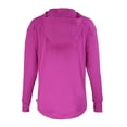thumbnail image 3 of Women's Cutter & Buck  Pink Baltimore Ravens Daybreak Eco Recycled Half-Zip Hoodie, 3 of 3