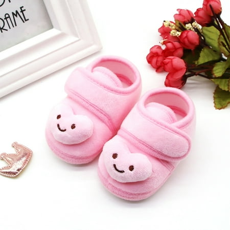 

LYCAQL Baby Shoes Winter Plush Girls Cloud Soft Warm Sole Shoes Baby Boots Baby Shoes Baby Boy Girl (Pink 13)