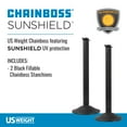 thumbnail image 3 of US Weight ChainBoss Outdoor/Indoor Stanchion – Fillable Base – No Chain, 3 of 13