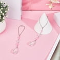 thumbnail image 4 of 2Pcs Rear View Mirror Car Charm 20.5cm Teardrop Vehicle Mirror Decoration Hanging Pendant Car Decoration Pink for Cars Decor Accessories, 4 of 8