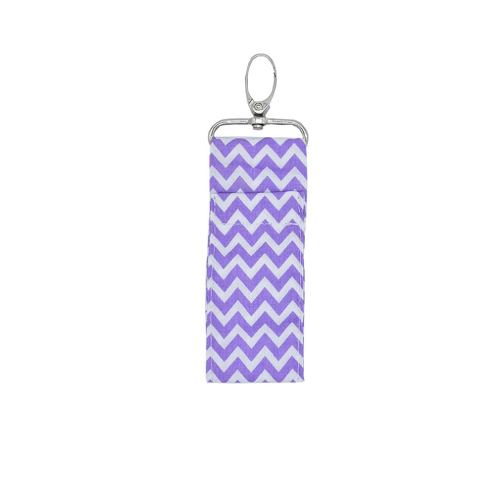 OTVIAP Chapstick Pouch Bag,Wave Pattern Lipstick Holder Keychain