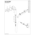 thumbnail image 3 of Kingston Brass KX1057BD Victorian Hand Shower Kit, Brushed Brass, 3 of 5