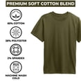 thumbnail image 3 of 3-Pack Boys Short Sleeve Crew Neck Premium Soft Cotton Blend T-Shirt Tee (XS-2XL), 3 of 4