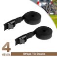 thumbnail image 3 of Uxcell 4 Pcs Sangles Attaches 13,12 Pi x 0,98 Po Charge de Travail Sécurisée 551 Lb, Noir, 3 of 7