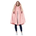 thumbnail image 2 of Catalonia Women's Poncho Cape, Sherpa Fleece Cloak Coat, Snuggly Hooded Wearable Blanket, Gift Idea for Adults and Teen Girls, Pink, 2 of 7