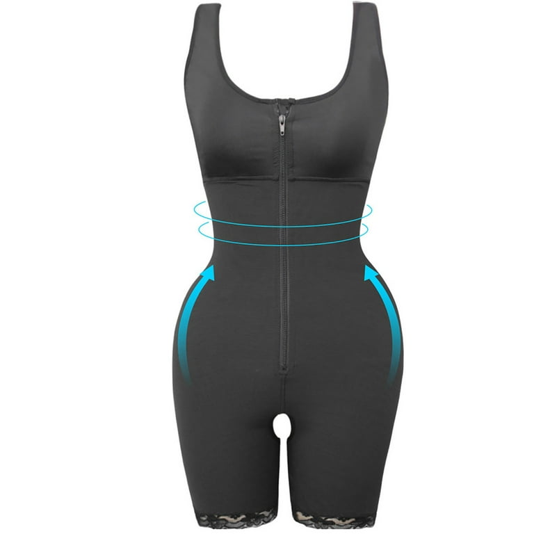 Womens Shapers Stage 2 Body Shaper Columbian Fajas Shapewear Tummy Control  Bodysuit Waist Trainer BuLifter BBL Compression Zipper Crotch From 21,86 €