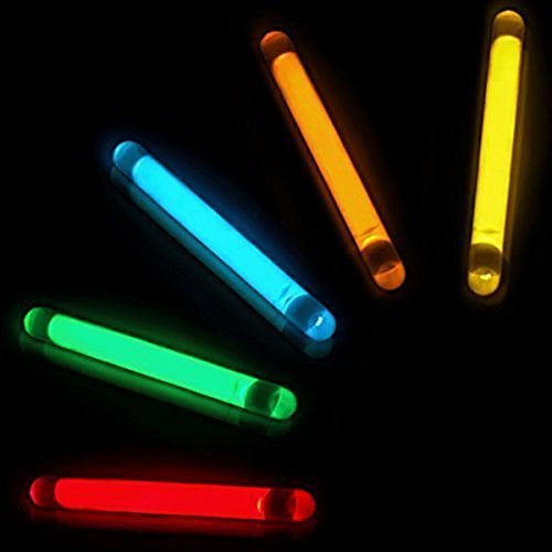 1.5" Mini Glow Sticks 6 Assorted Colors Fishing Glo Light Kids DJ Party Set Lot 
