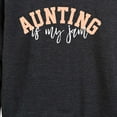 thumbnail image 3 of Instant Message - Aunting Is My Jam - Women's Lightweight French Terry Long Sleeve Shirt, 3 of 6