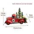 thumbnail image 4 of AMERTEER Red Christmas Truck Centerpiece  Little Red Truck Christmas Decor with Mini Christmas Trees and LED String Lights  Red Metal Pickup Truck Car Model for Christmas Decorations Tabl, 4 of 8