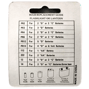 Dependable Industries 2 Piece No. 112 Flashlight and Lantern Bulbs using 1 AA Battery E10 Base