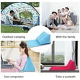 thumbnail image 5 of Outdoor Travel Inflatable Triangle Cushion Fashion Leisure PVC Flocking Triangle Beach Cushion, Grass Cushion, Camping Folding Rest, 5 of 8