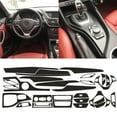 thumbnail image 2 of For BMW X1 E84 2010-2015 3D Carbon Fiber Black Pattern Interior DIY Trim Decal, 2 of 7