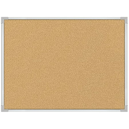 UPC: 0703673131643 | MooreCo Eco-friendly Corkboard – 36  Height x 48  Width – Cork Surface – Lightweight  Self-healing – Aluminum Frame – 1 Each