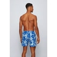 thumbnail image 2 of Boss Men's Abstract-print swim shorts in quick-drying recycled fabric, 2 of 2