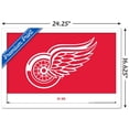 thumbnail image 3 of NHL Detroit Red Wings - Logo 21 Wall Poster, 14.725" x 22.375", Framed, 3 of 3