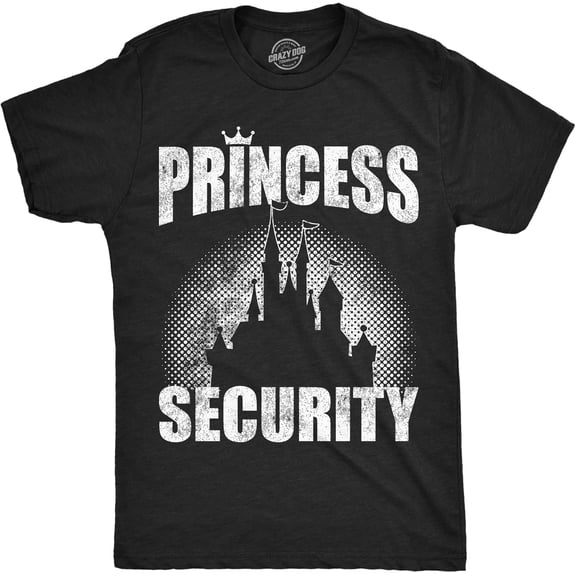 Mens Funny T Shirts Princess Security Sarcastic Graphic Novelty Tee for Men- American fashion hot selling casual retro high quality 100% cotton T-shirt 1 piece- American fashion hot selling casual r