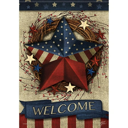 - Carson House Flag - Welcome Patriotic Barn Star