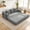 Dark Grey, variant on Korser 75.98'' Convertible Sofa Bed with Pillows Modular Floor Sofa with Fixed-Shape Frame Chenille Removable Folding Mattress Couch for Living Room,Bedroom,Dark Grey