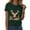 Dark Green, variant on Drie Christmas Shirts for Girls Western Shirts Casual Tee for Women 2025 Summer T Shirt Short Sleeve Crewneck Tops Cute Graphic Dark Green,S