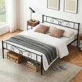 thumbnail image 5 of Metal Bed Frame Platform Bed with Headboard and Footboard, Metal Bed Mattress Foundation, Queen Size, 5 of 9