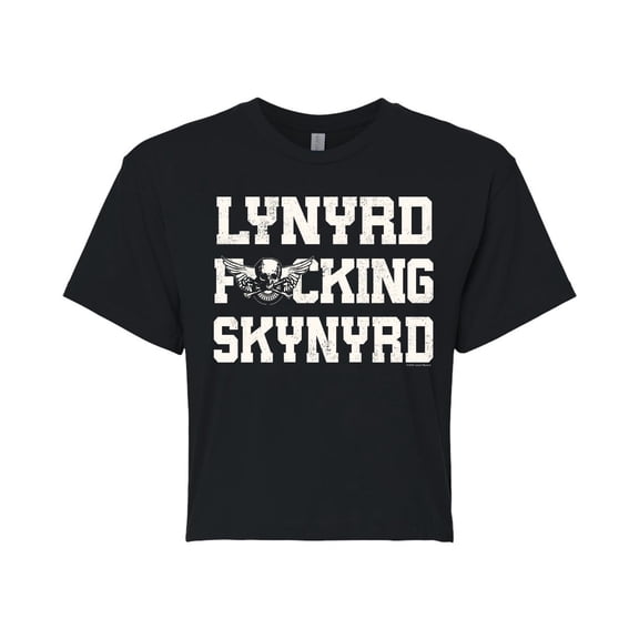 Lynyrd Skynyrd - Lynyrd Fing Skynyrd - Juniors Cropped Graphic T-Shirt