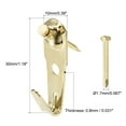 thumbnail image 2 of Unique Bargains Picture Hangers, Photo Frame Hanging Hooks Kit w Nails for Wall Mounting, Holds 30 lbs, 10 Pcs, 2 of 3