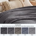 thumbnail image 2 of U by Bedsure Cooling Cotton Waffle Queen Size Blanket - Lightweight Breathable Summer Blanket of Rayon Derived from Bamboo for Hot Sleepers, Dark Grey, 90x90 inches, 2 of 8