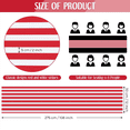 thumbnail image 4 of 18 Pieces Striped Table Runner Wedding Polyester Table Decor Red White Striped Design Tablecloth Decor 12 X 108 Inch, 4 of 7