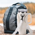 thumbnail image 4 of Water Bottle Carrier Bag, with Phone Pocket, for Tumbler, Water Bottle Holder Pouch with Adjustable Strap with Straw Cover & Carabiner for Cup Accessories White, 4 of 8