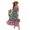 Turquoise, variant on Women's Floral Flounce Sleeve Midi Dress 100% Rayon Elegant Everyday Wear Ideal for Spring and Summer Events Occasions