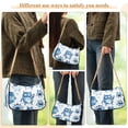 thumbnail image 5 of One Shoulder Chain Handbag 7.1x11x2.8in Women's Hobo Handbags Tote Handbags Shoulder Handbags Card Bag Cash Bag Key Bag Little Blue Cartoon Monsters Cute, 5 of 7