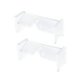 thumbnail image 3 of 2 piezas Soporte de gafas Transparente ACCS Rack de almacenamiento de lentes Soportes de gafas de sol para suministros de oficinas de exhibición, 3 of 8